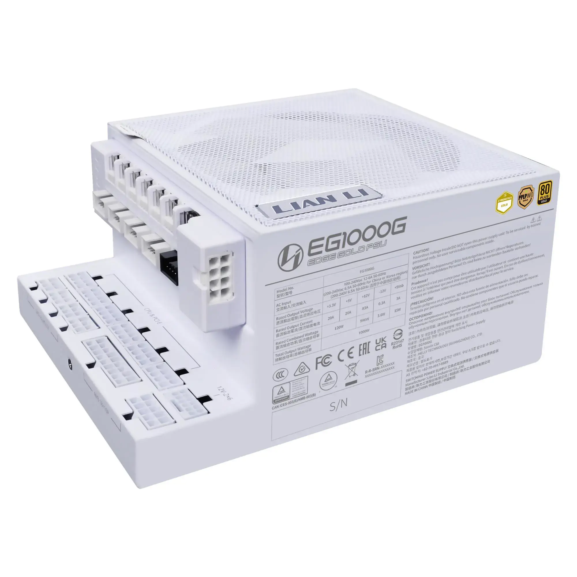 Maitinimo blokas Lian Li EDGE GOLD 1000, 1000 W, 92.36