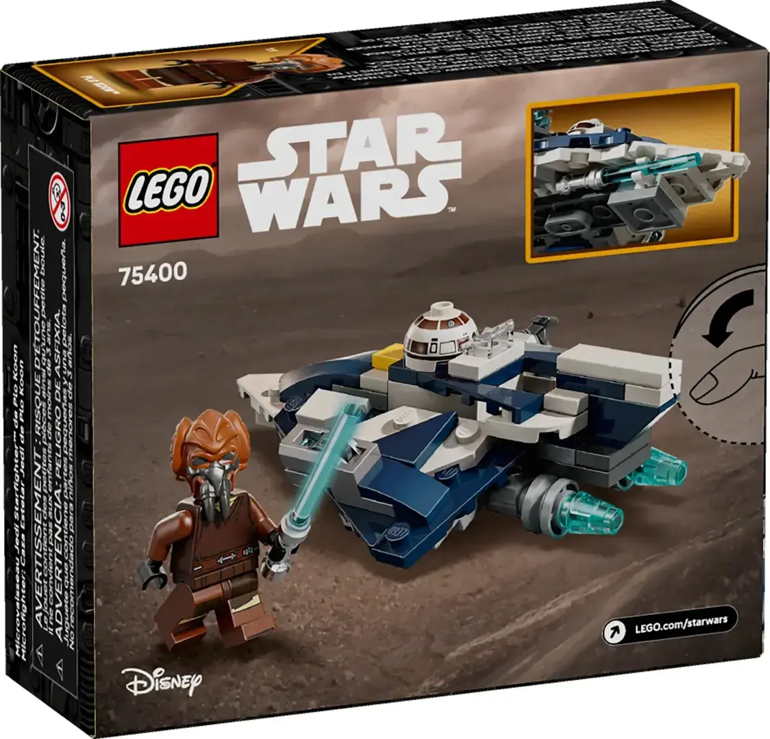 LEGO STAR WARS 75400 Plo Koon's Jedi Starfighter Microfighte