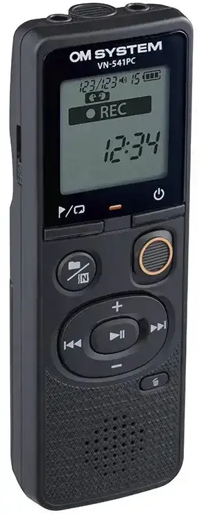 "Olympus" skaitmeninis diktofonas (OM prekės ženklo) VN-541PC Segmentinis ekranas 1,39', WMA, juodas