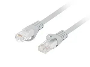 LANBERG Patchcord cat.6 UTP LSZH CU 0,5 m pilkos spalvos Fluke pass