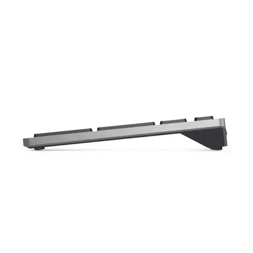 DELL KM7321W, pilno dydžio (100%), RF belaidis + "Bluetooth", QWERTY, pilka, titano spalvos, pelė pridedama