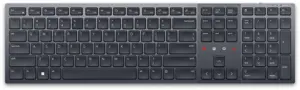 DELL KB900, pilno dydžio (100 %), RF belaidis ryšys + "Bluetooth", žirklinis klavišų jungiklis, QWERTY, grafito spalvos