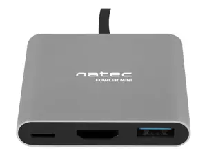 NATEC kelių prievadų Fowler USB-C pd. USB 3.0. HDMI 4K