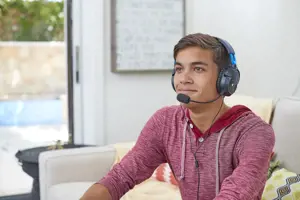 "Turtle Beach Recon 50P" žaidimų ausinės, skirtos "PS4 Pro", "PS4" ir "PS5", laidinės, žaidimų, 20-20000 Hz, 530,7 g, ausinės, juodos, mėlynos