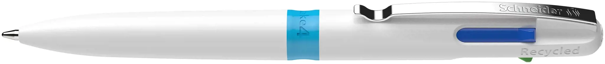 Tušinukas SCHNEIDER Take 4, baltas korpusas, 4 spalvos