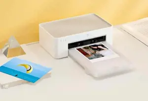 "Xiaomi" momentinių nuotraukų spausdintuvo 1S rinkinys ES spalvotas, terminis, "Wi-Fi", baltas