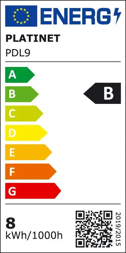 Platinet stalinė lempa su USB įkrovikliu PDL9 8W (43128)