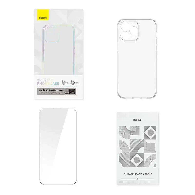 Telefono dėklas "Baseus Crystal Clear", skirtas "12 Pro Max" (skaidrus)