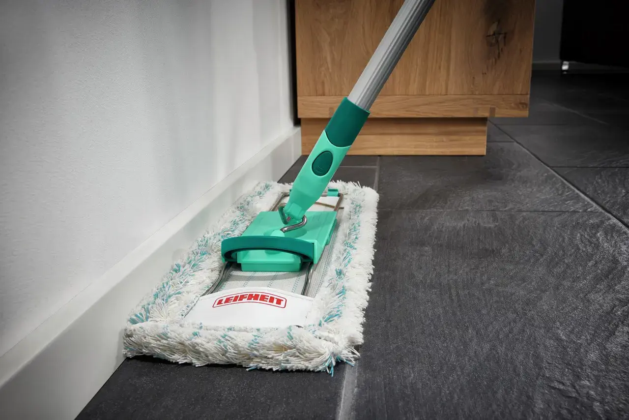 Leifheit Profi XL cotton plus mop Cotton/Fiber Grey, Turquoise, White