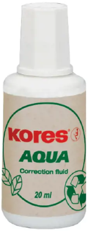 Korekcinis skystis KORES AQUA, 20 ml, su teptuku