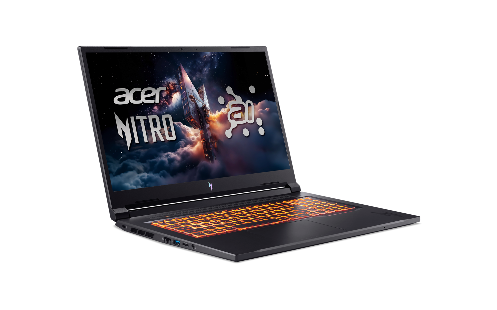 Nešiojamas kompiuteris Acer Nitro V 17 AI ANV17-41-R3C8, 240, 512 GB, 17,3 Coliai, Windows 11 Home