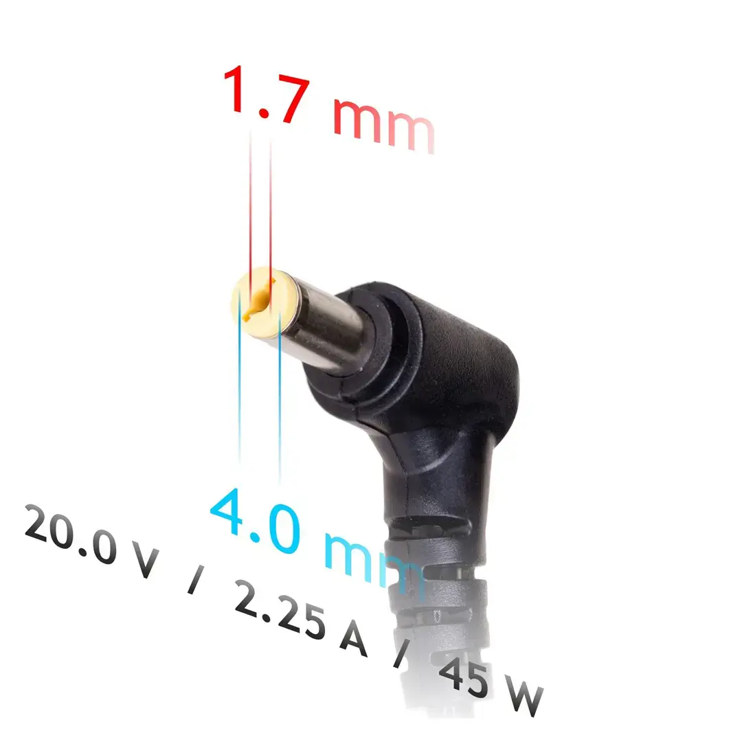 AKYGA AK-ND-50 Nešiojamojo kompiuterio maitinimo šaltinis AK-ND-50 20V/2.25A 45W 4.0x1.7 mm LENOVO