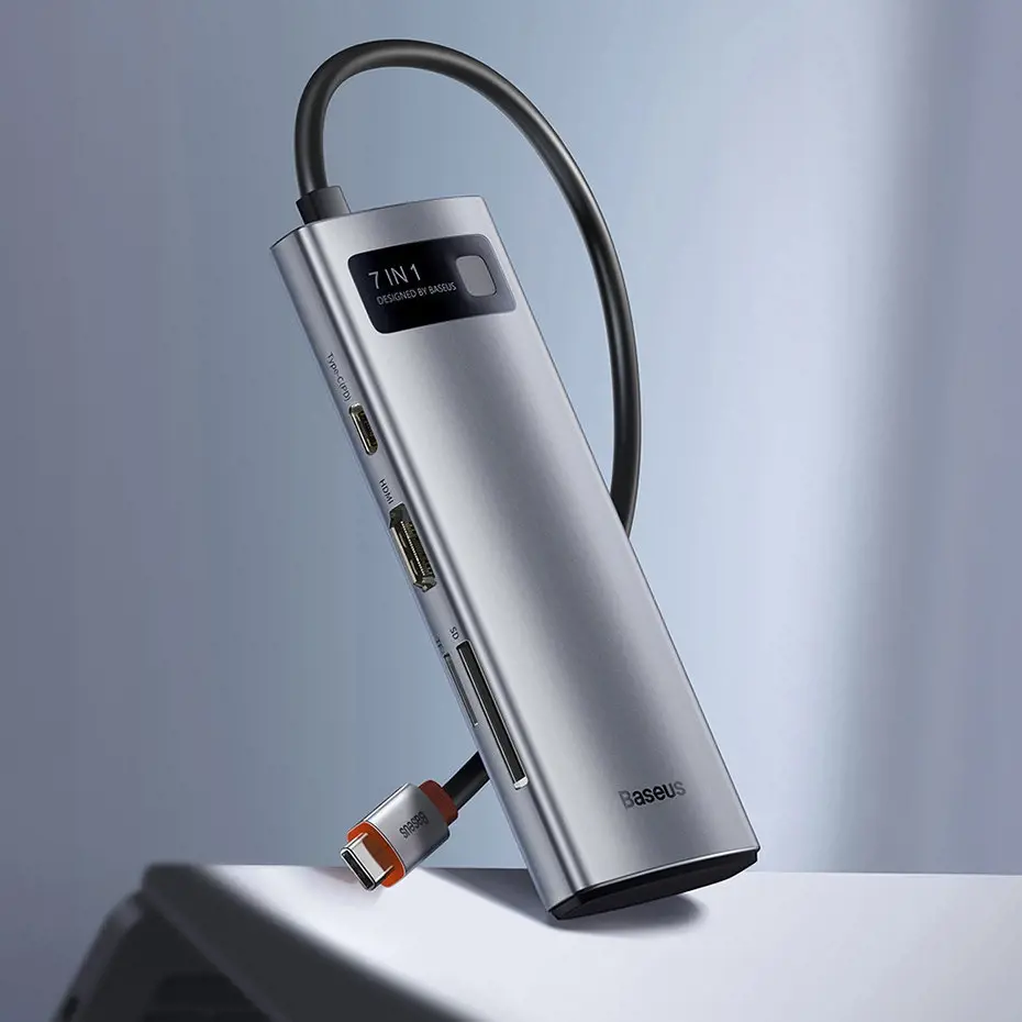 Baseus Hub Adapter 7in1 USB-C to 2x USB 3.0 + HDMI + USB-C PD