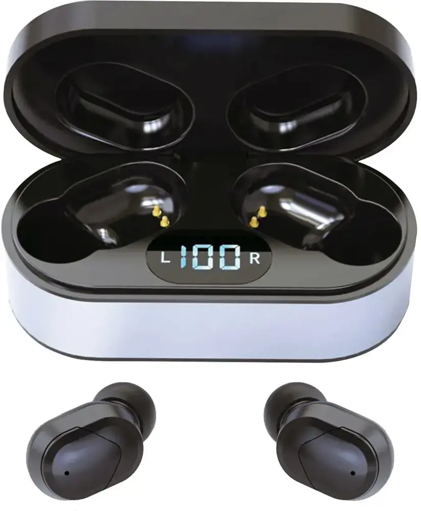 Platinet PM1050B Airpods Bluetooth 5.0 belaidės ausinės su mikrofonu juoda
