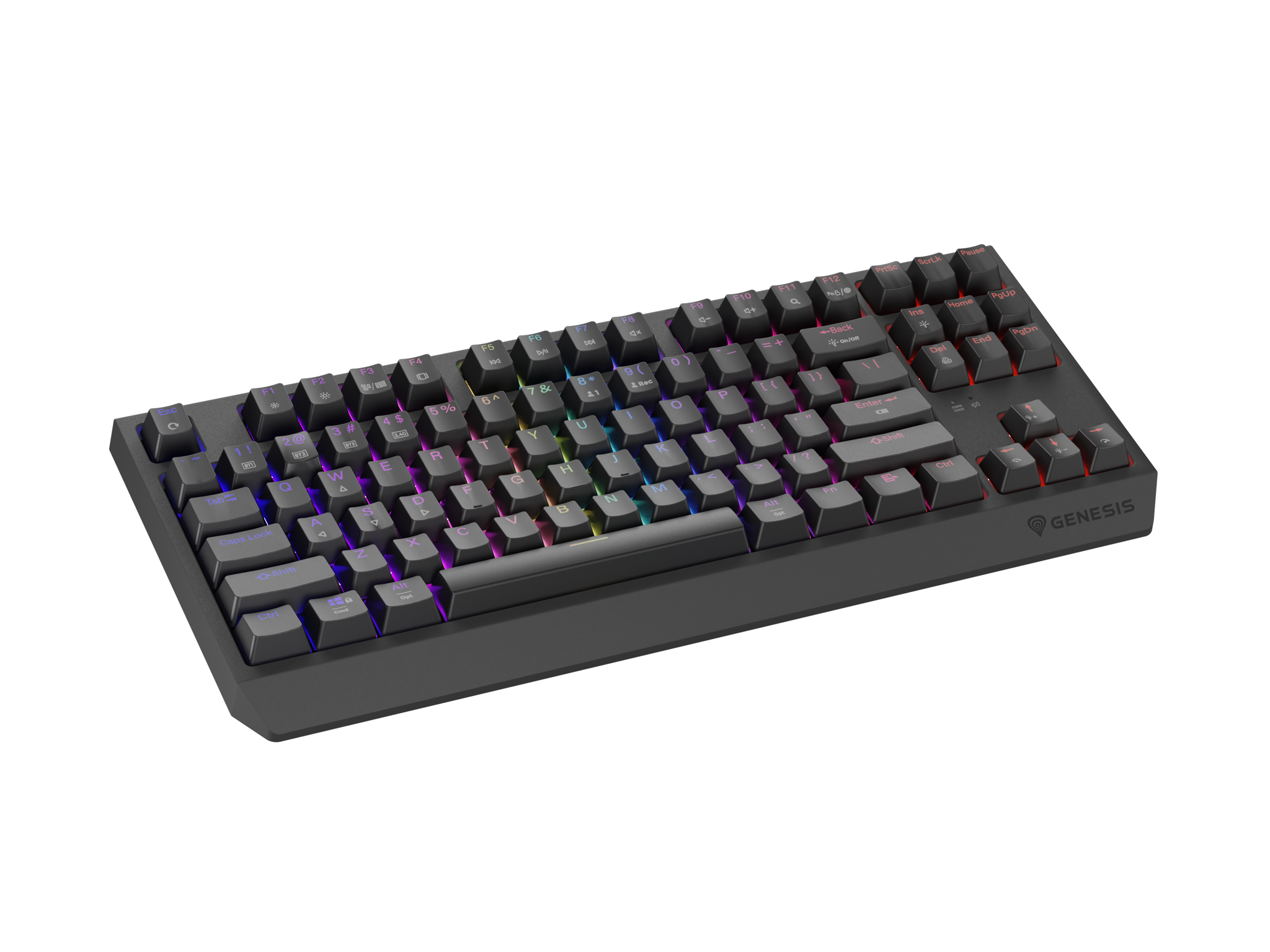 Genesis | THOR 230 | Mechanical Gaming Keyboard | Wireless | US | Outemu Red | Black