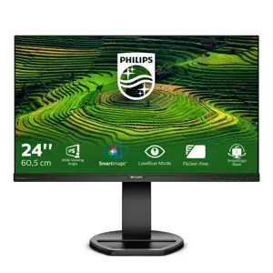 Monitorius Philips B Line LCD monitor 241B8QJEB/00, 60.5 cm (23.8"), 1920 x 1080 pixels, Full HD, LCD, 5 ms, Black
