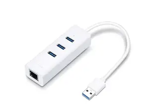 TP-Link UE330, USB 3.2 Gen 1 (3.1 Gen 1) Type-A, RJ-45, USB 3.2 Gen 1 (3.1 Gen 1) Type-A, 1000 Mbps…