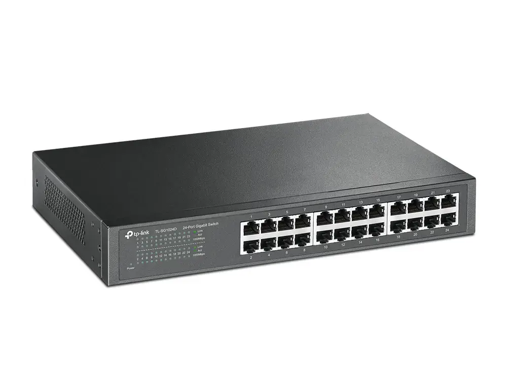 TP-LINK 24 prievadų "Gigab". ECO-Switch 19in