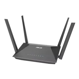 ASUS RT-AX52 AX1800 AiMesh, Wi-Fi 6 (802.11ax), Dual-band (2.4 GHz / 5 GHz), Ethernet LAN, Black, Tabletop router