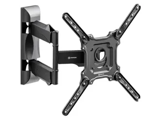 ONKRON TV Wall Mount for 32-65” LED LCD Plasma Flat Screen Curved TVs up to 35 kg, Black