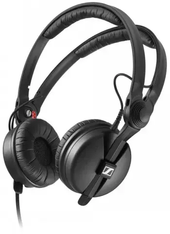 SENNHEISER HD 25, DINAMINĖS AUSINĖS, 70 ?, UŽDAROS, SUPRA-AURINĖS, REGULIUOJAMAS GALVOS LANKELIS, PLIENINIS LAIDAS, VIENPUSIS, 1,5 M ILGIO, 3,5 MM KAMPINIS LIZDAS, ADAPTERIS