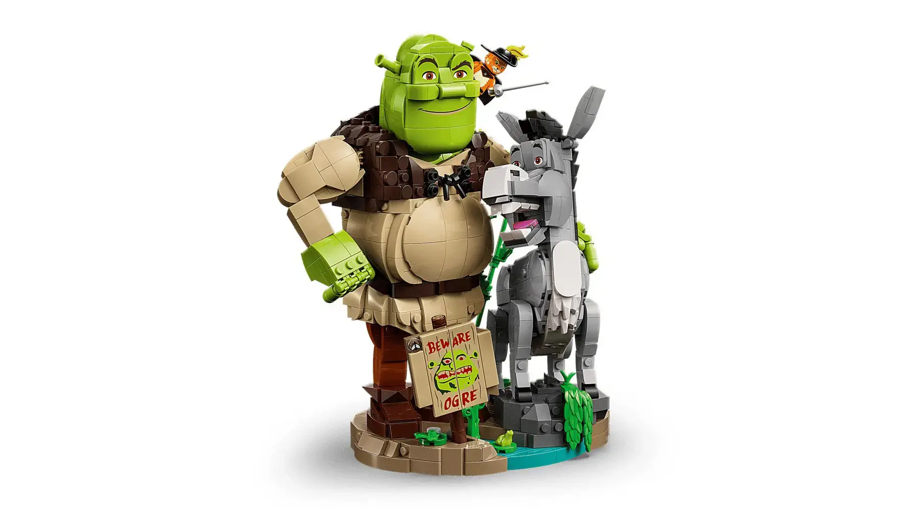 LEGO ICONS 72423 Shrek, Donkey and Puss in Boots