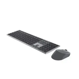 DELL KM7321W, pilno dydžio (100%), RF belaidis + "Bluetooth", QWERTY, pilka, titano spalvos, pelė pridedama