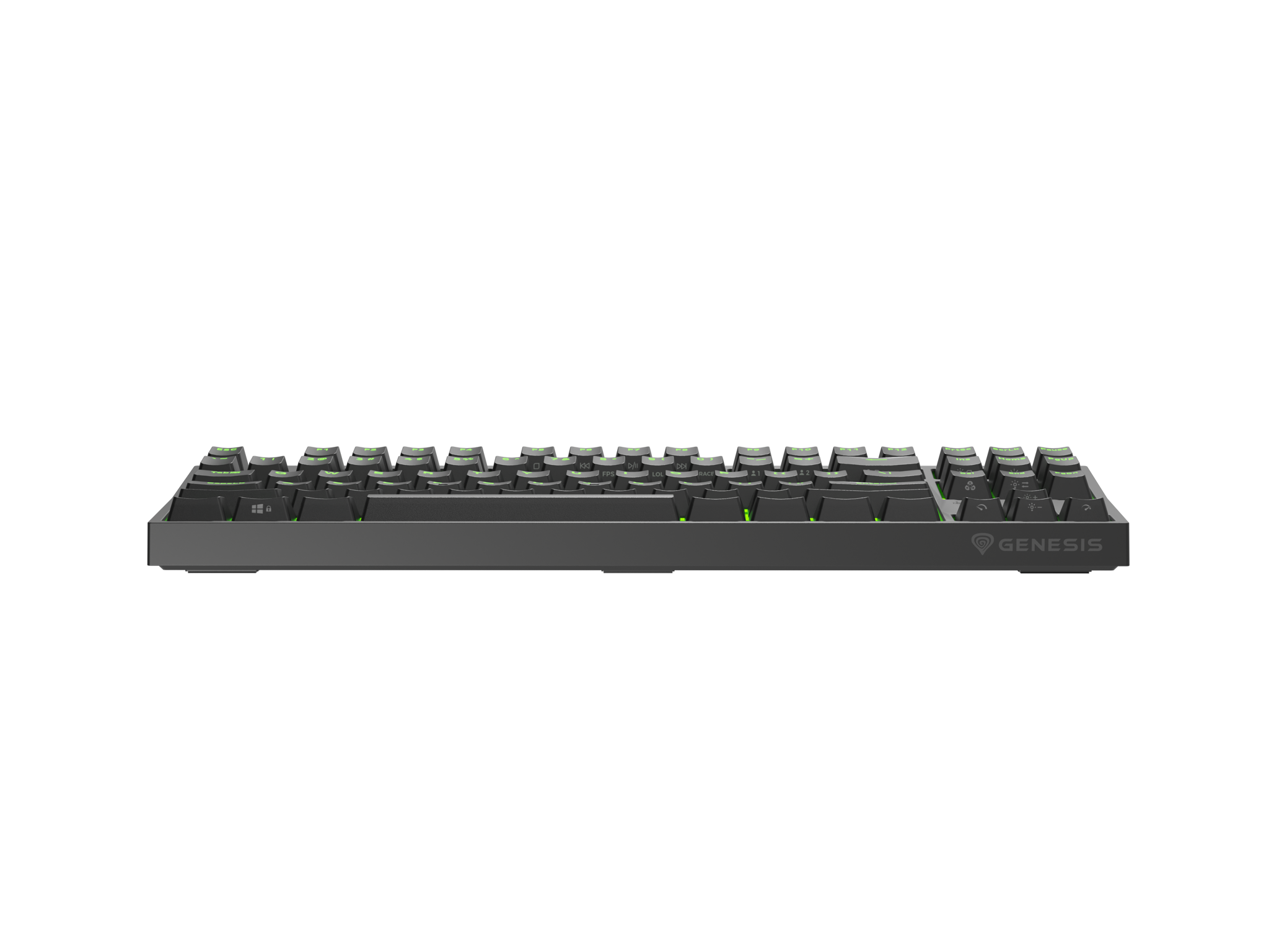 "Genesis" mechaninė žaidimų klaviatūra THOR 404 TKL RGB mechaninė žaidimų klaviatūra Laidinė JAV Gateron Yellow Pro USB Type-A 1005 g