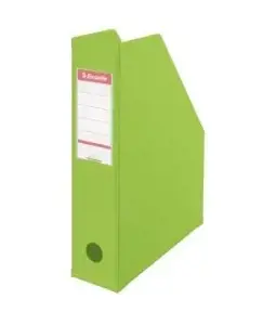 Stovas dokumentams Esselte, 7cm, žalias, PVC, sulankstomas
