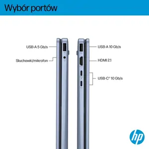 HP OmniBook 5 Flip 14-fp0004nw Intel Core 5 120U 2-in-1 Laptop 35.6 cm (14") 2K Touchscreen 16 GB LPDDR5 SDRAM 512 GB SSD Wi-Fi 6 (802.11ax) Windows 11 Home Blue