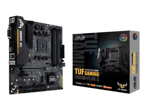 ASUS TUF Gaming B450M-Plus II, AMD, Socket AM4, AMD Ryzen™ 3, 2 kartos AMD Ryzen™ 3, 3 kartos AMD Ryzen™ 3, 3 kartos AMD Ryzen™ 3, AMD Ryzen™ 5, 2..., DDR4-SDRAM, 128 GB, DIMM