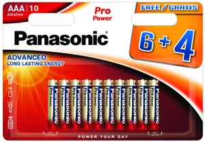 "Panasonic Pro Power" akumuliatorius LR03PPG/10B (6+4vnt.)