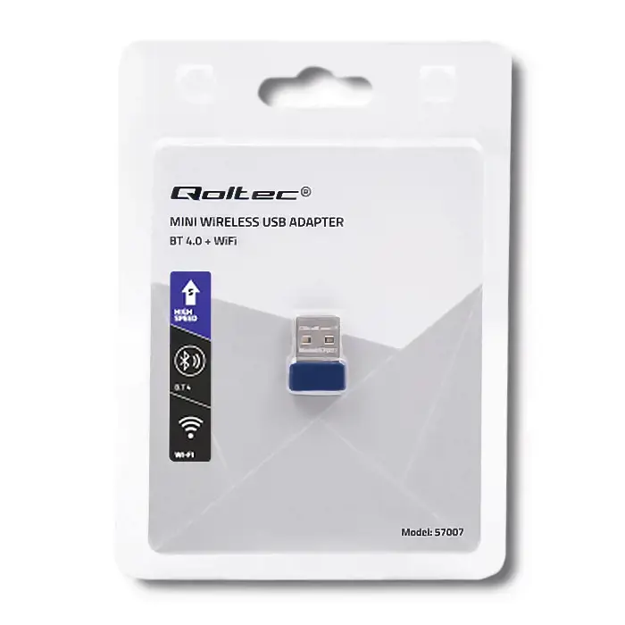 QOLTEC belaidis mini "Bluetooth" USB "WiFi" adapteris