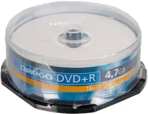 Omega DVD+R 4,7 GB 16x 25 vnt.