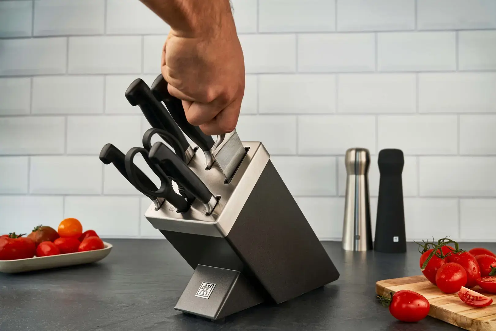 ZWILLING Four Star virtuvinių peilių rinkinys 35148-507-0 7 dalių, pilkos spalvos