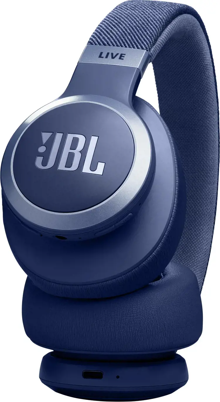 JBL belaidės ausinės "Live 770NC", mėlynos spalvos