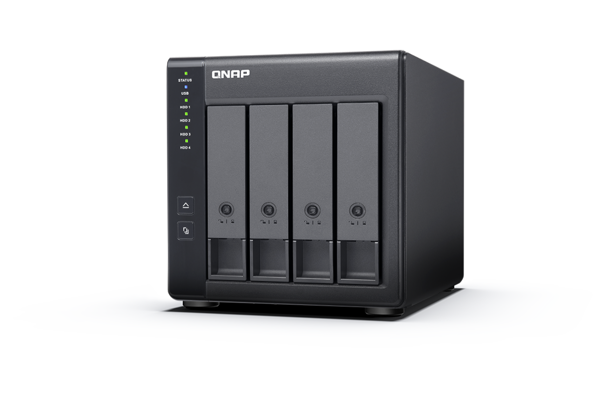 QNAP TR-004, HDD/SSD korpusas, 2,5/3,5", "Serial ATA II", 3 Gb/s, karšto keitimo, juodas