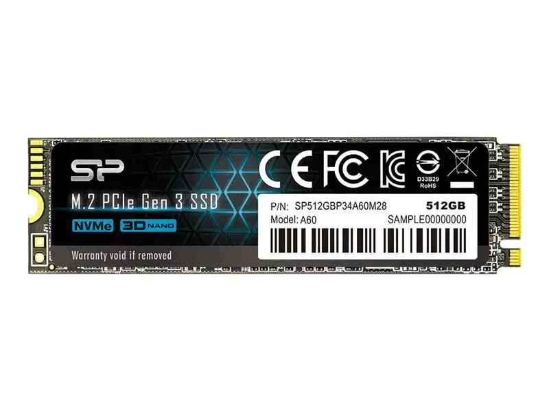 SSD diskas SILICON POWER A60 512 GB, M.2, PCI Express