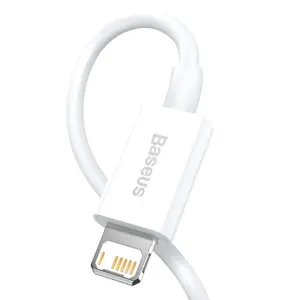 "Baseus Superior" USB - "Lightning" laidas 2,4A 1 m, baltas ( baltas)