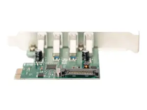 DIGITUS USB 3.0 4 prievadų PCI Express papildoma plokštė 4 prievadai A / F Išorinis VL805 mikroschemų rinkinys