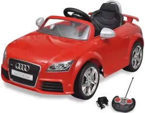 Audi TT RS vaikiškas automobilis su nuotoliniu valdymu, raudonas