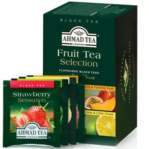 Vaisinė arbata AHMAD FRUIT SELECTION, 20 arbatos pakelių po 2 g, vokeliuose