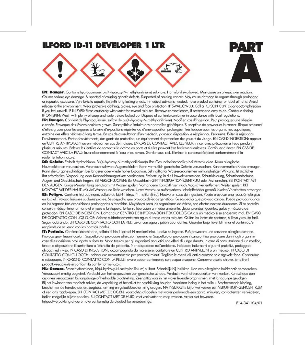 "Ilford" plėvelės ryškiklis ID-11 1l (1960457)