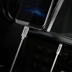 Baseus Yiven Garso kabelis USB-C - mini jack 3,5 mm, 1,2 m (juodas) (juodas)