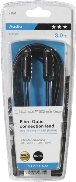 "Vivanco" kabelis Toslink optinis 3 m (46151)