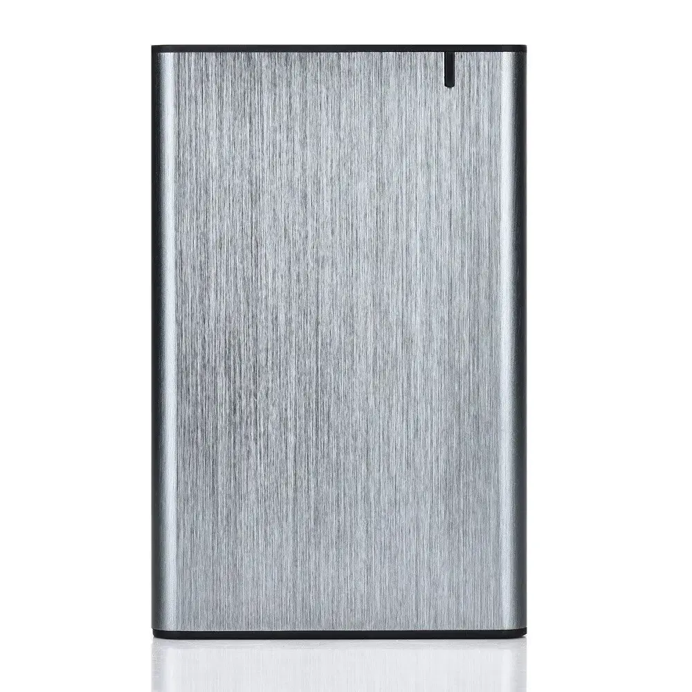 GEMBIRD EE2-U3S-6-GR HDD/SSD disko korpusas 2,5 colio su C tipo USB prievadu USB 3.1 šlifuotas aliuminis, pilkas