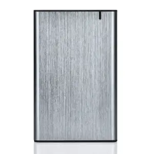 GEMBIRD EE2-U3S-6-GR HDD/SSD disko korpusas 2,5 colio su C tipo USB prievadu USB 3.1 šlifuotas aliuminis, pilkas