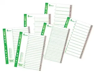 Skiriamieji lapai Forpus Maxi, 245x297mm, 1-20 skaičiai, plastikiniai