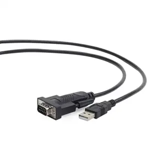 GEMBIRD UAS-DB9M-02 Gembird USB ir nuosekliojo prievado DB9M keitiklis, juodas