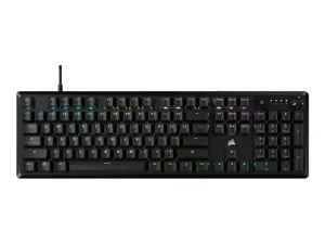 CORSAIR K70 CORE RGB mechaninė žaidimų klaviatūra, NA išdėstymas, laidinė, juoda Corsair